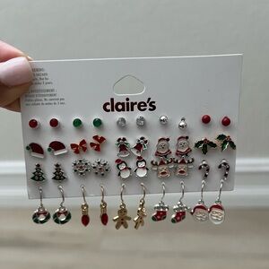 Claire’s Holiday Earrings